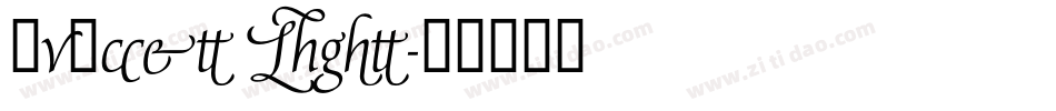 Avocet Light字体转换